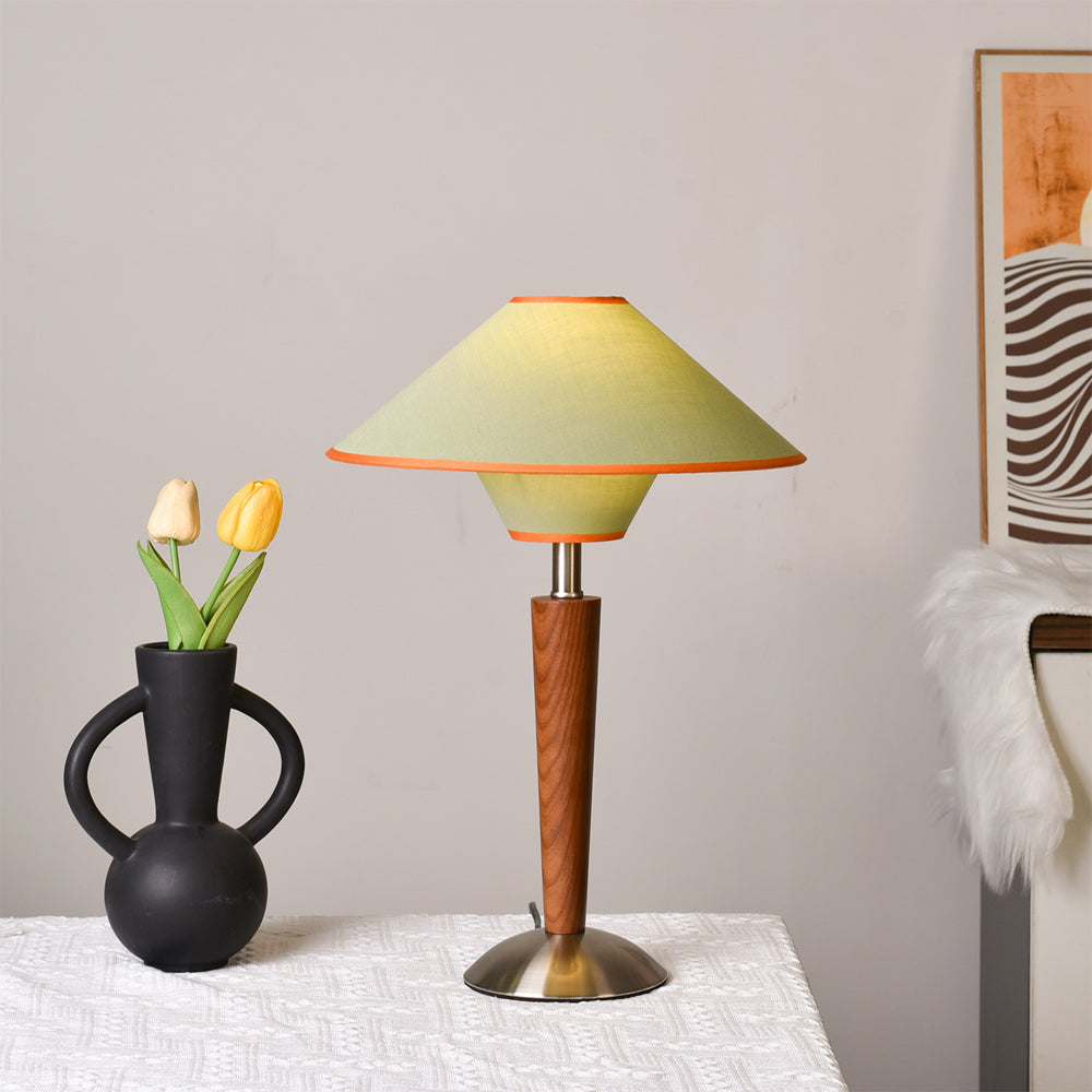 Retro Wooden Table Lamp - Classic Design