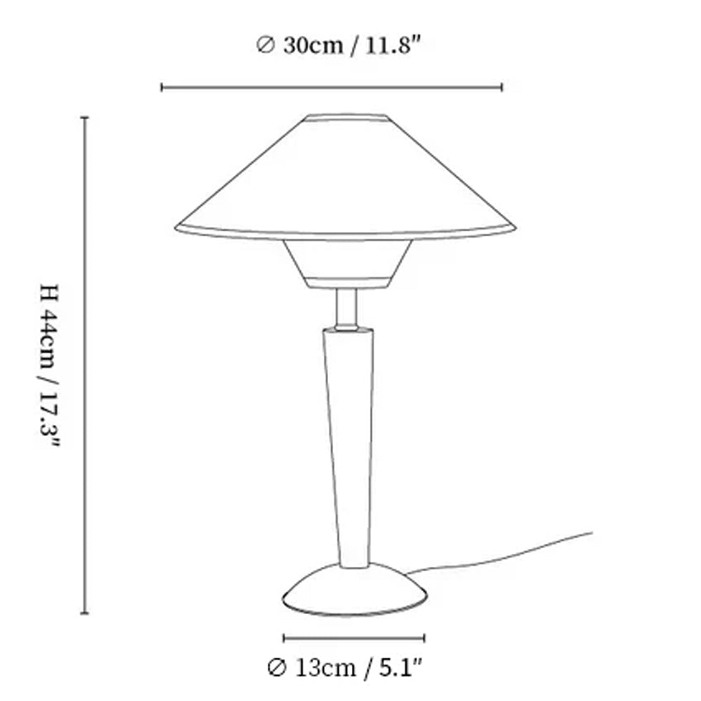 Retro Wooden Table Lamp - Classic Design