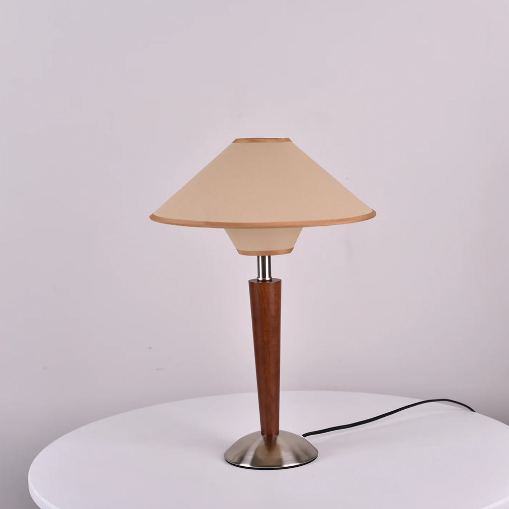 Retro Wooden Table Lamp - Classic Design
