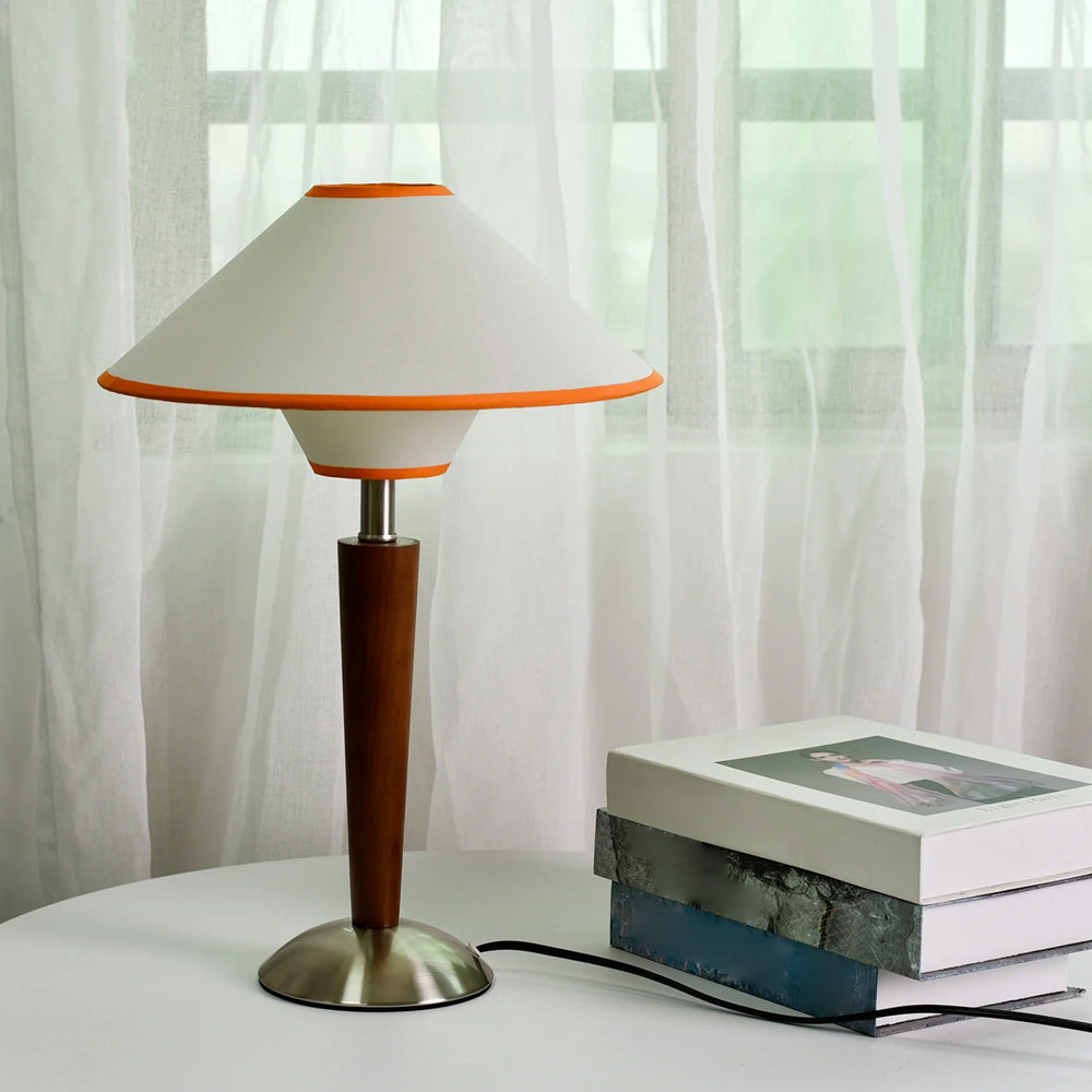 Retro Wooden Table Lamp - Classic Design