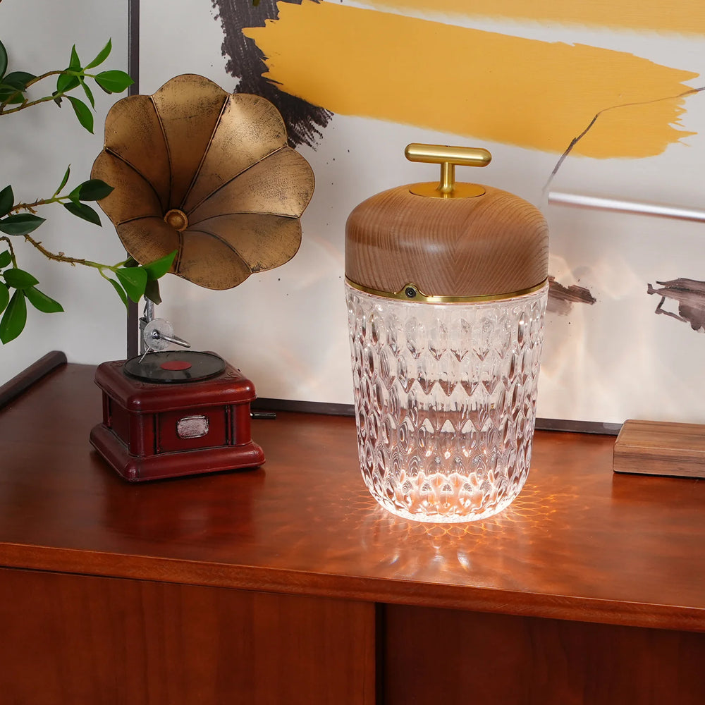 Crystal Glass LED Table Lamp