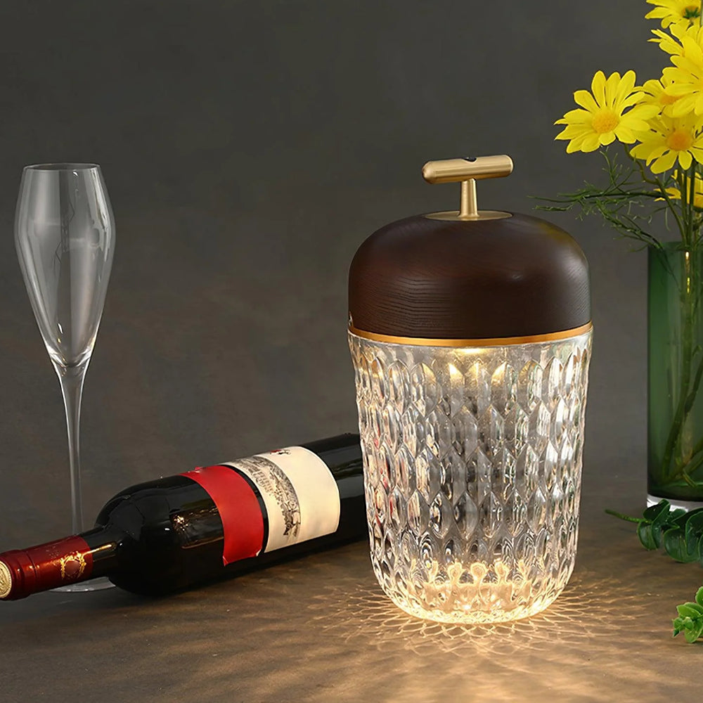 Crystal Glass LED Table Lamp