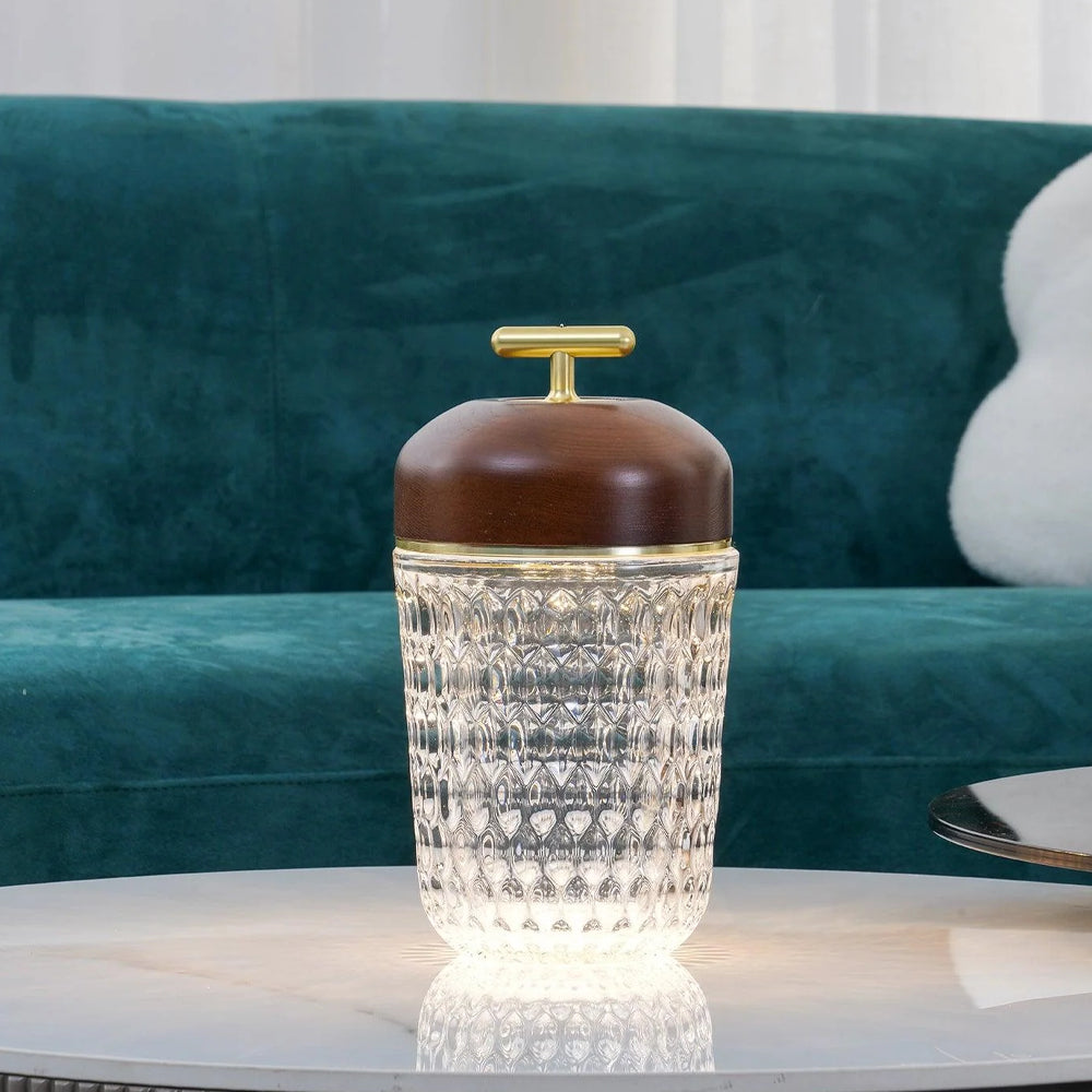 Crystal Glass LED Table Lamp
