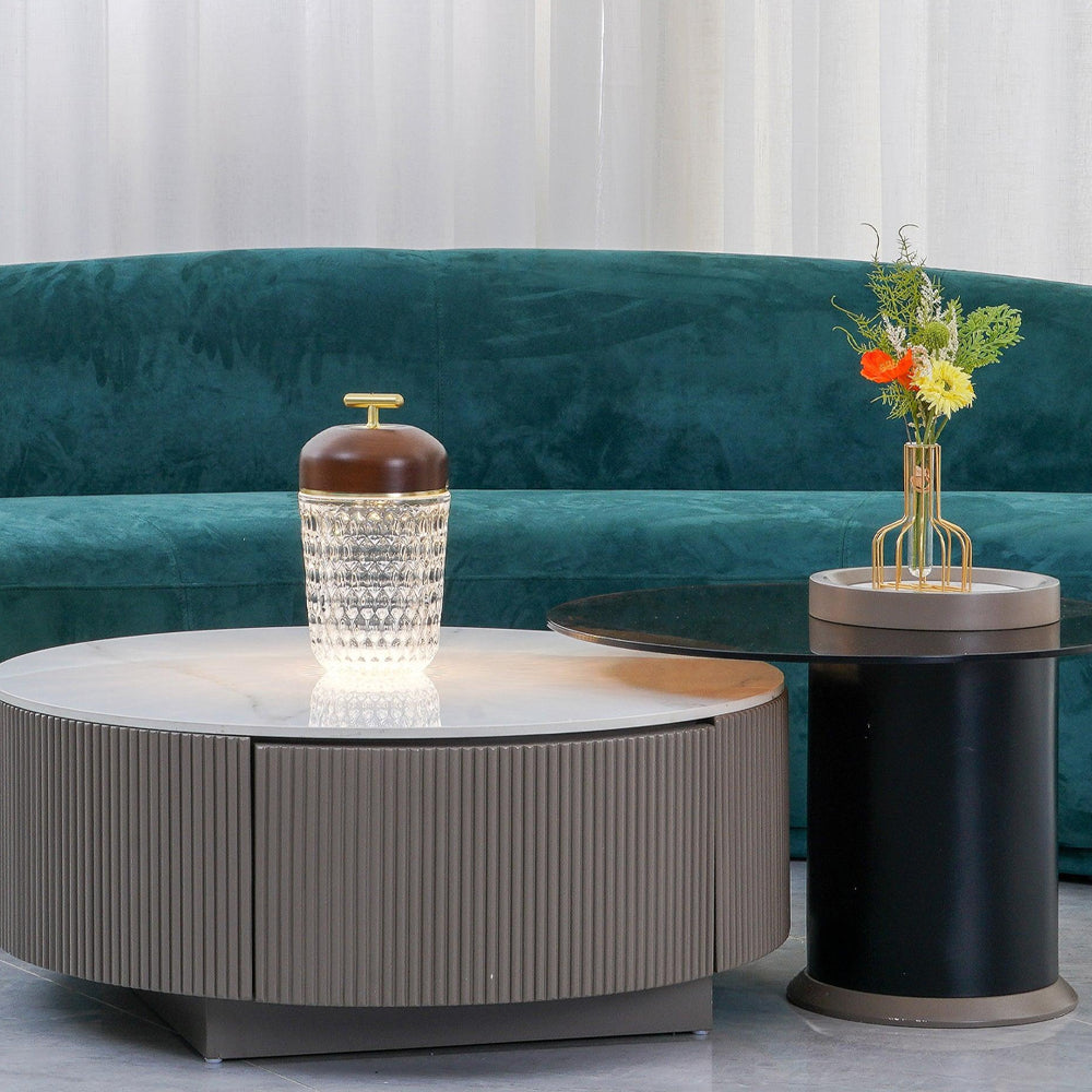 Crystal Glass LED Table Lamp