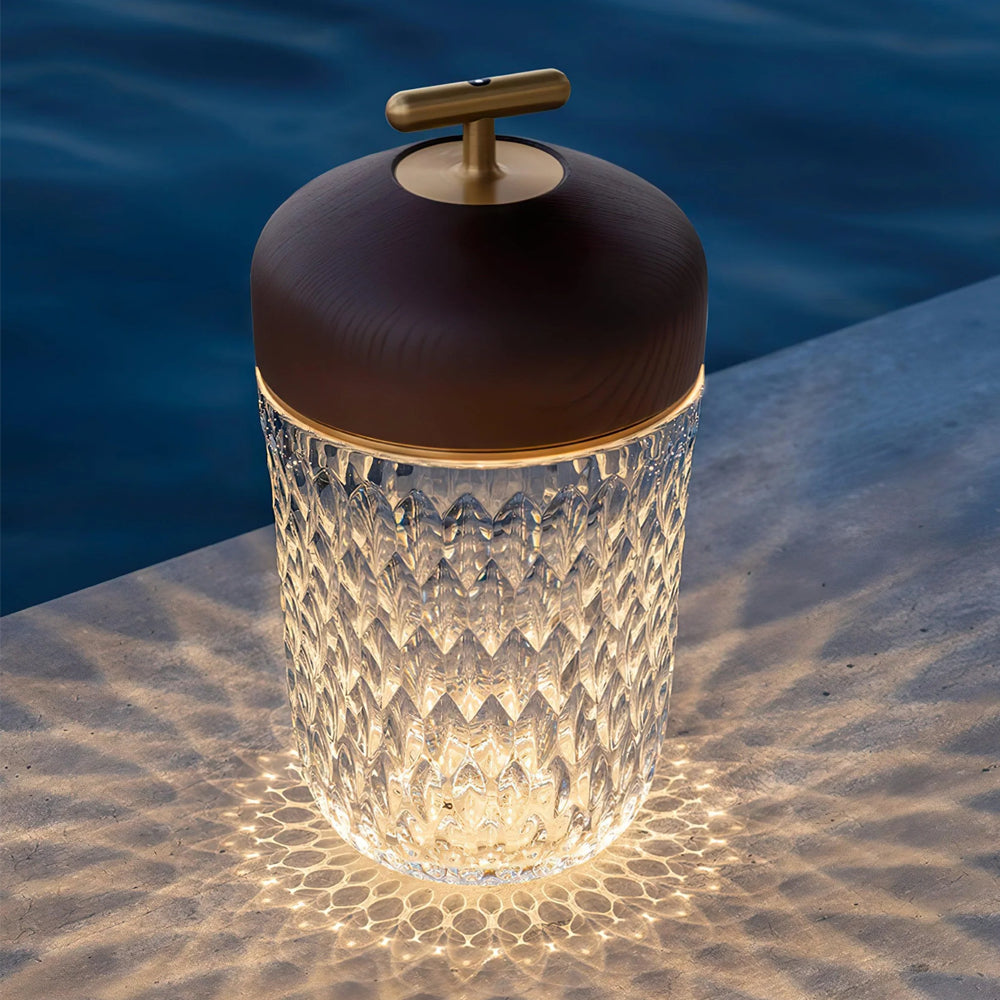 Crystal Glass LED Table Lamp