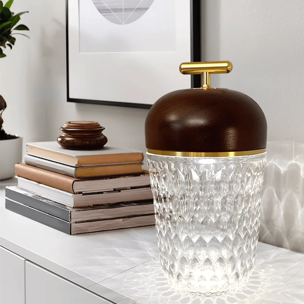 Crystal Glass LED Table Lamp