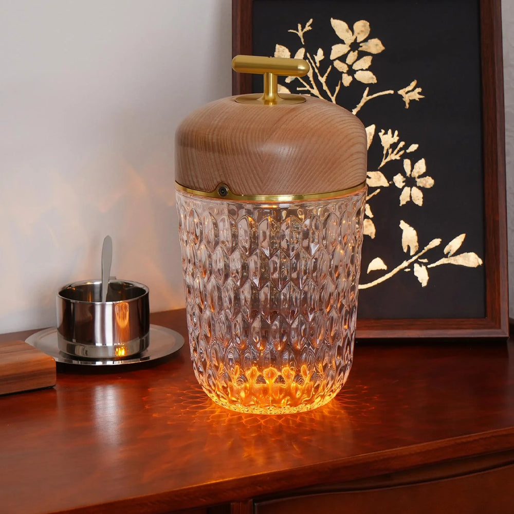 Crystal Glass LED Table Lamp