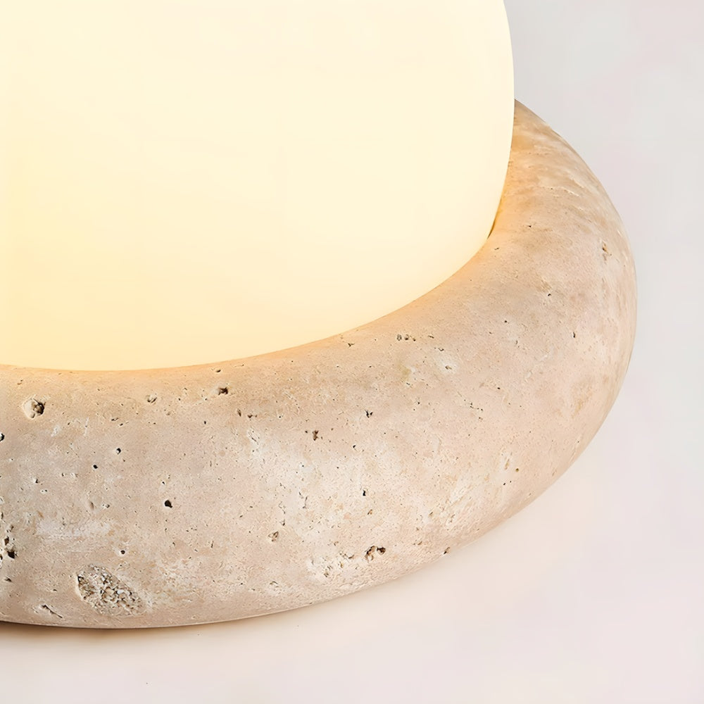Stone Finish Minimalist Table Lamp
