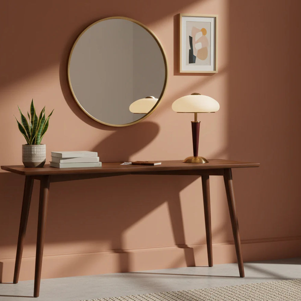Mid-Century Wooden Table Lamp