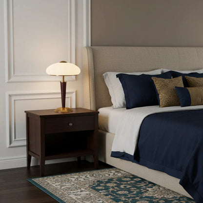 Mid-Century Wooden Table Lamp