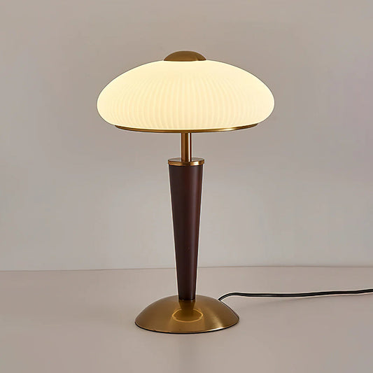 Mid-Century Wooden Table Lamp