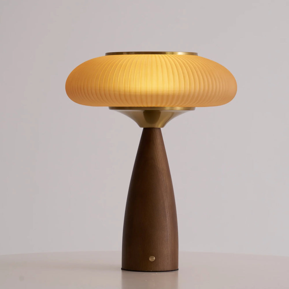 Rechargeable Vintage Wooden Table Lamp