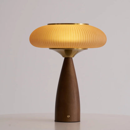 Rechargeable Vintage Wooden Table Lamp