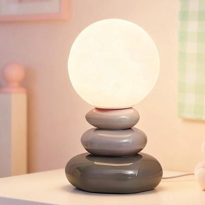 Layered Stone Ceramic Table Lamp