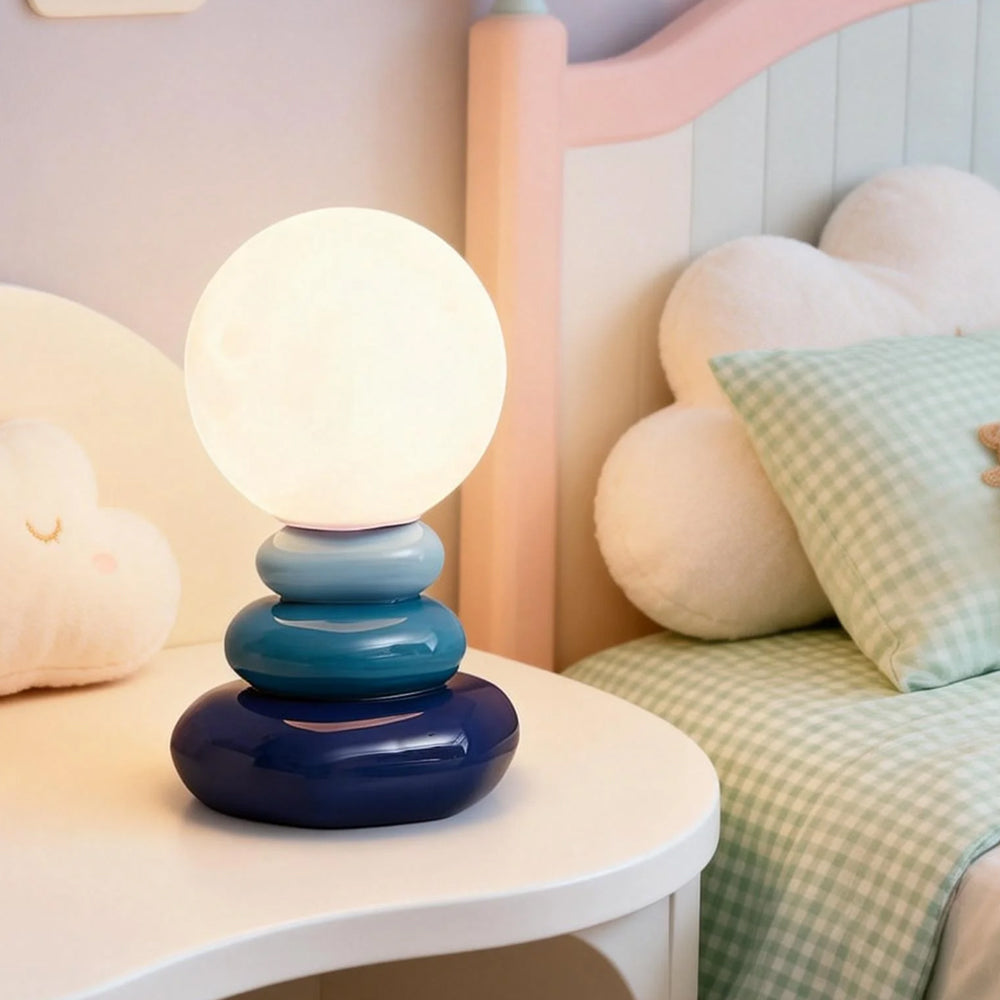 Stacked Stone Ceramic Table Lamp