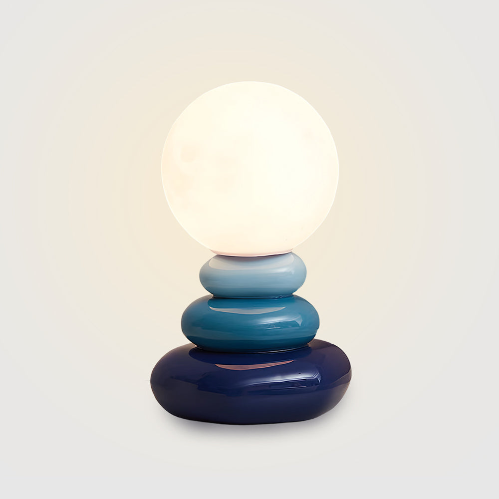 Layered Stone Ceramic Table Lamp