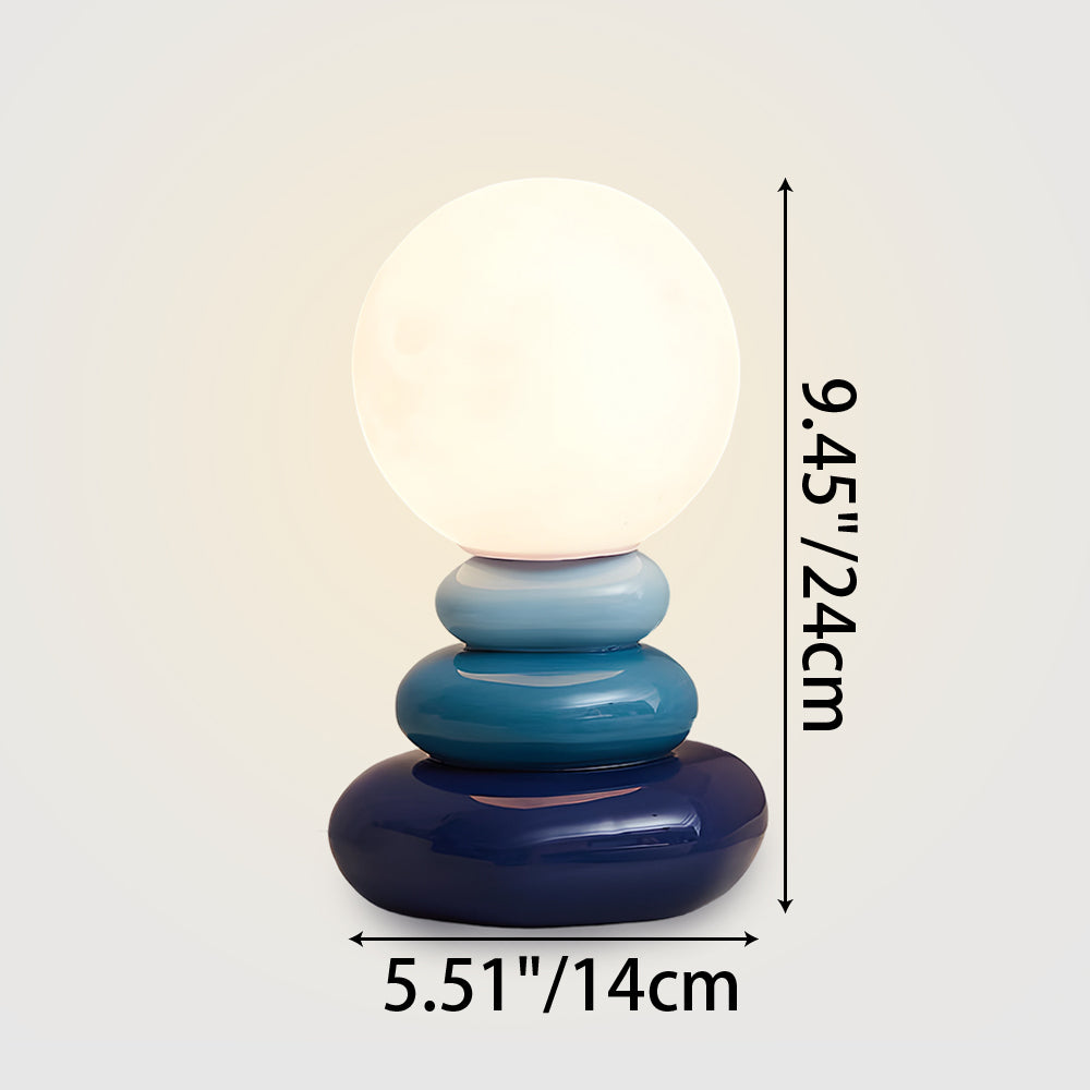 Layered Stone Ceramic Table Lamp