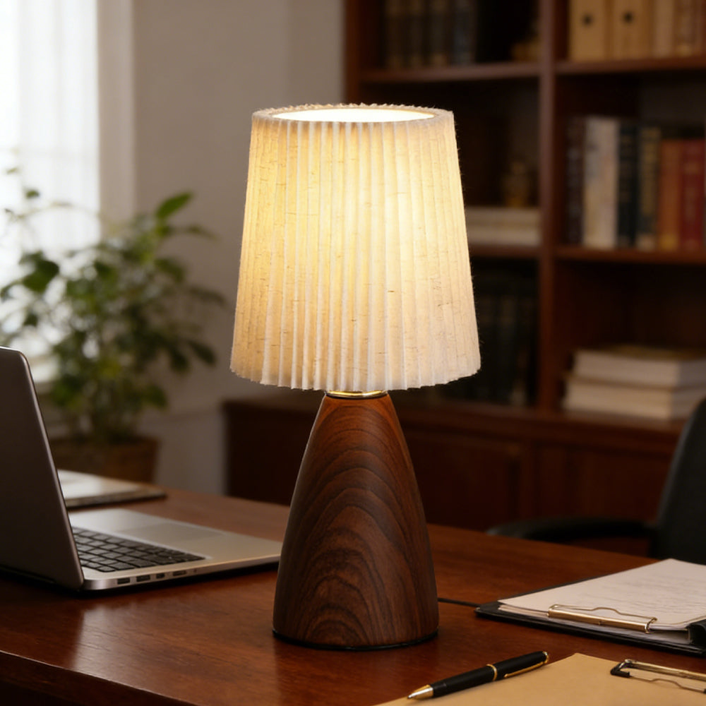 Minimalist Ceramic Fabric Table Lamp