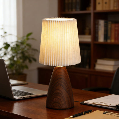 Minimalist Ceramic Fabric Table Lamp