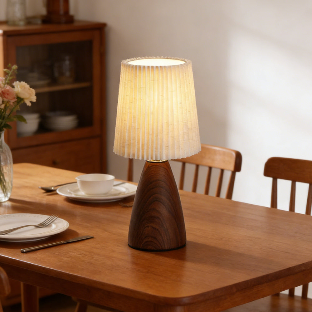 Minimalist Ceramic Fabric Table Lamp