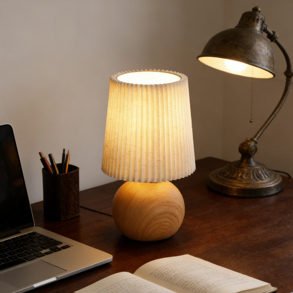 Minimalist Ceramic Fabric Table Lamp