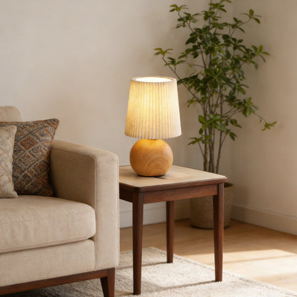 Minimalist Ceramic Fabric Table Lamp
