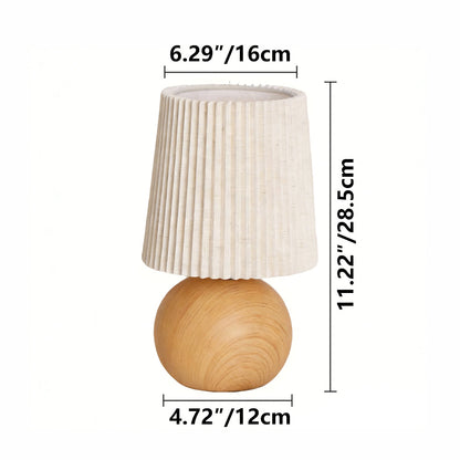 Minimalist Ceramic Fabric Table Lamp