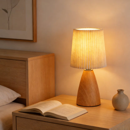 Minimalist Ceramic Fabric Table Lamp