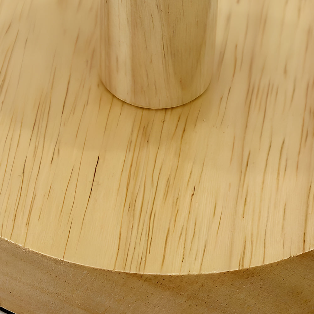 Nordic Fabric & Wood LED Table Lamp