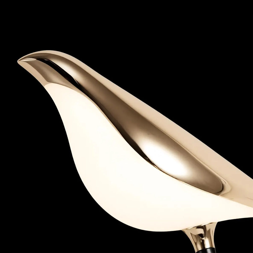 Golden Bird Sculptural Table Lamp