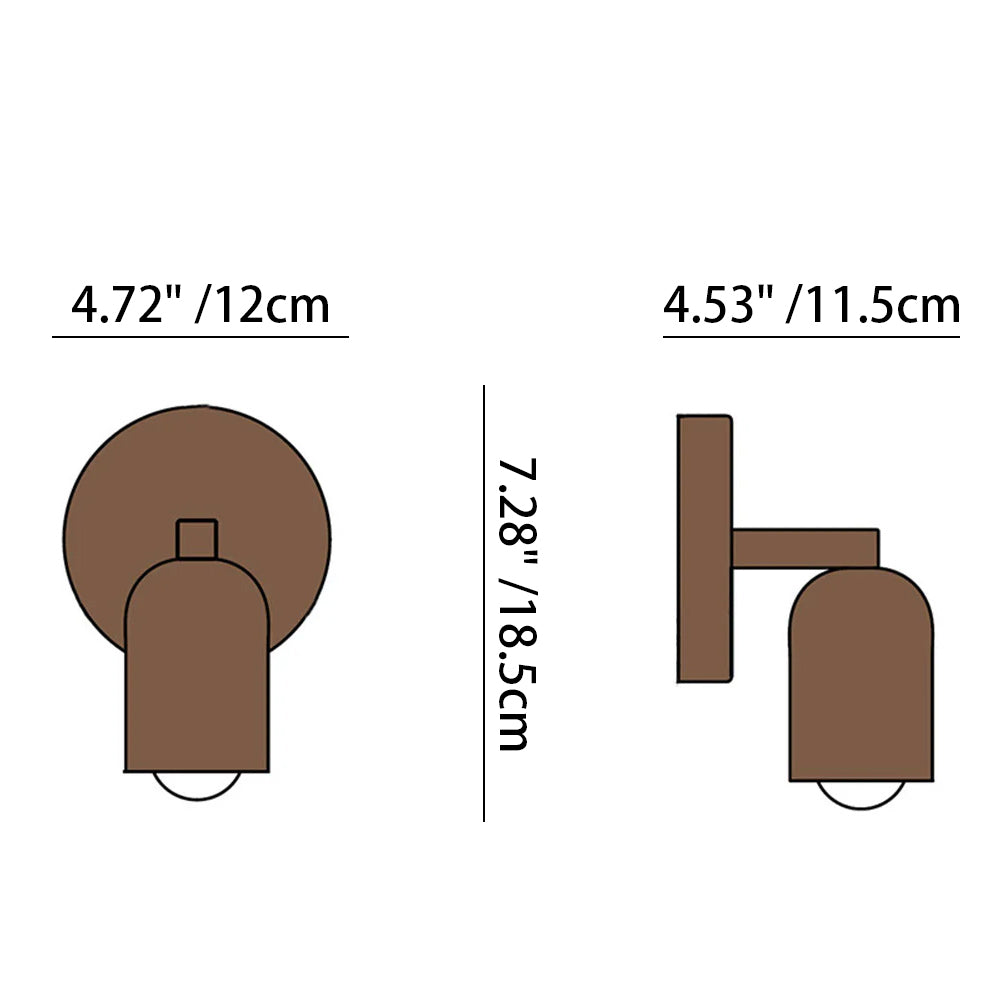 Compact Iron LED Wall Light