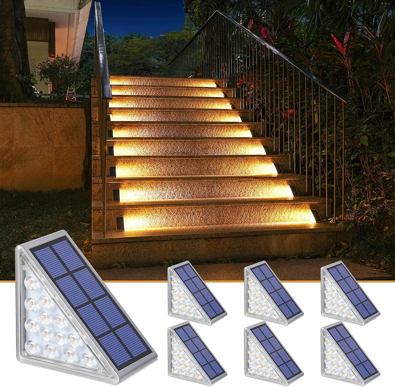 Outdoor Solar Step Pathway Lights