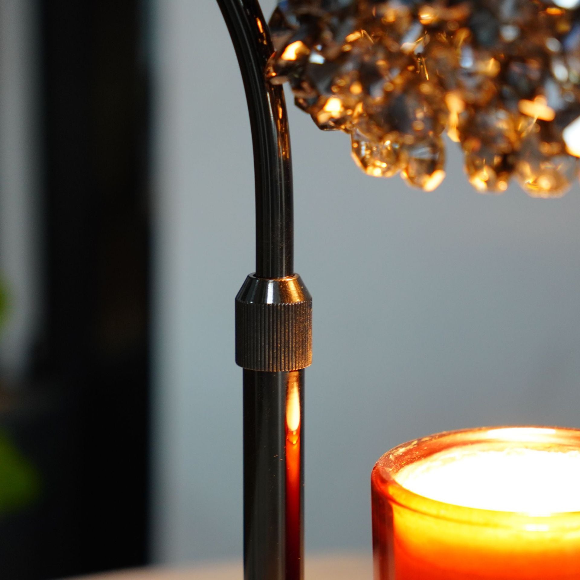 Crystal Shade Candle Warmer Lamp with Dimmer