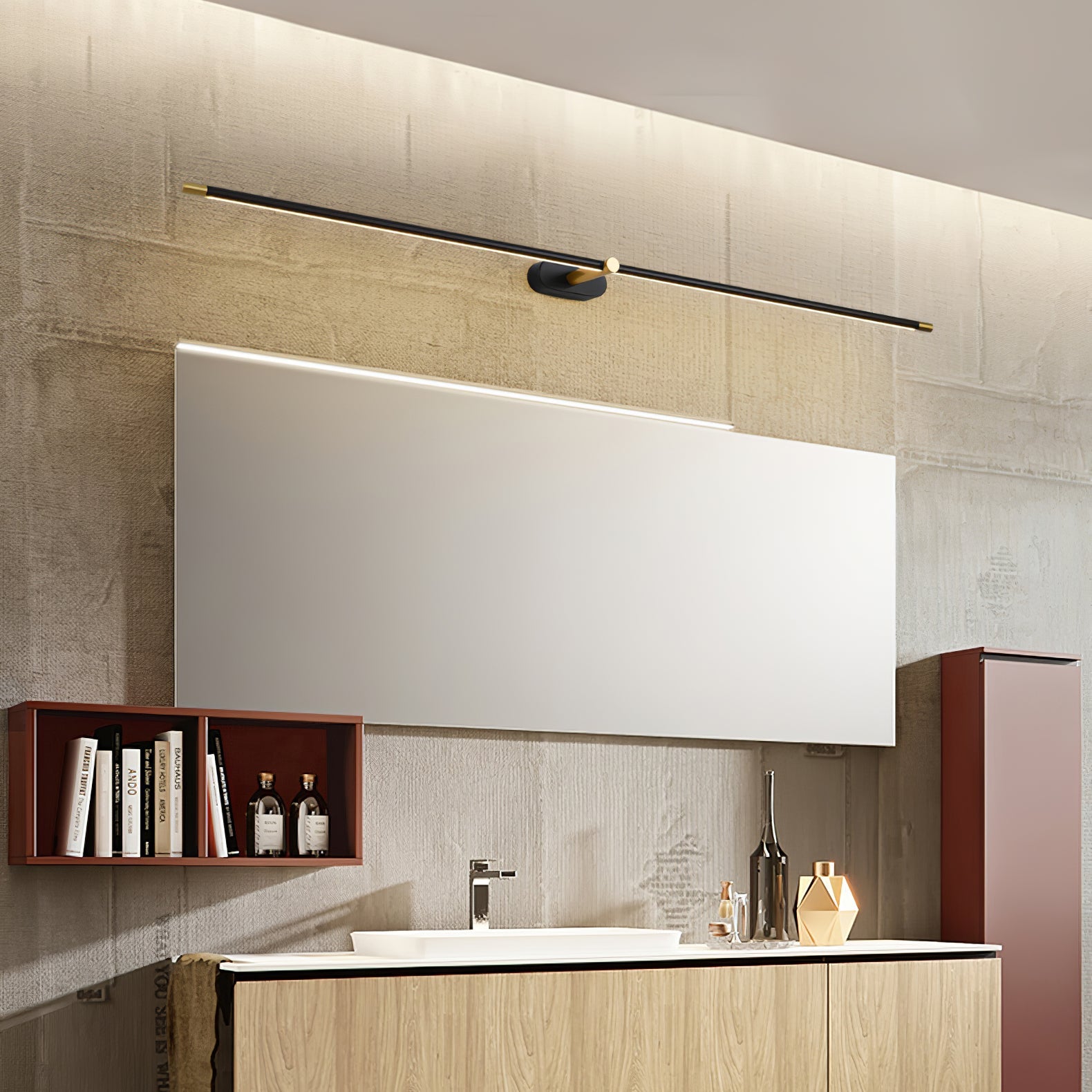 Sleek Wall Light | Straight Slim Linear LED Sconce Strip