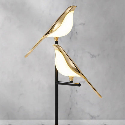 Golden Bird Sculptural Table Lamp