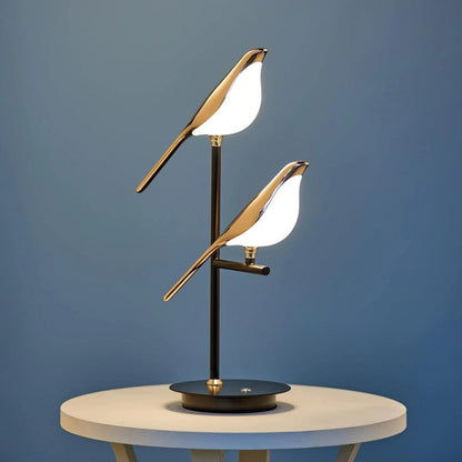 Golden Bird Sculptural Table Lamp