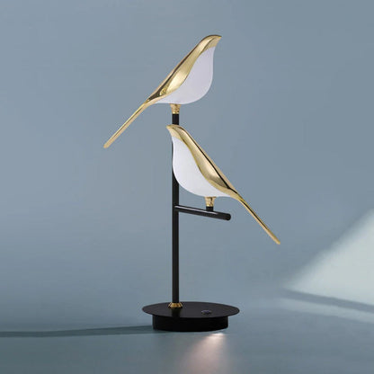 Golden Bird Sculptural Table Lamp