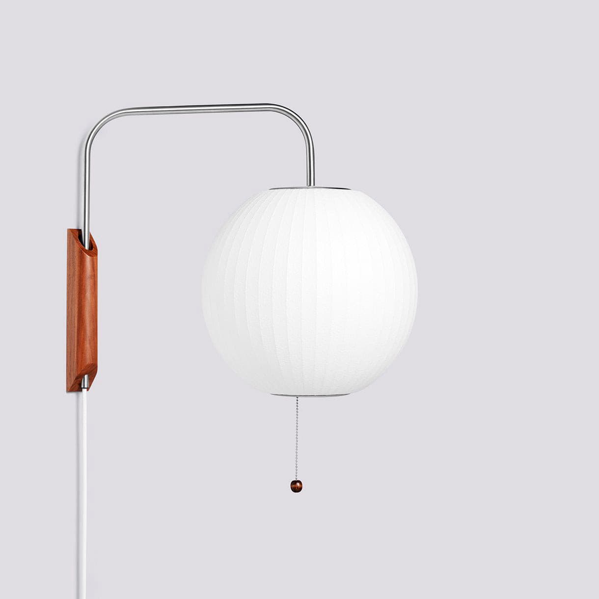 Mid Century Wall Light | Bubble Translucent Pleated Capsule Sconce