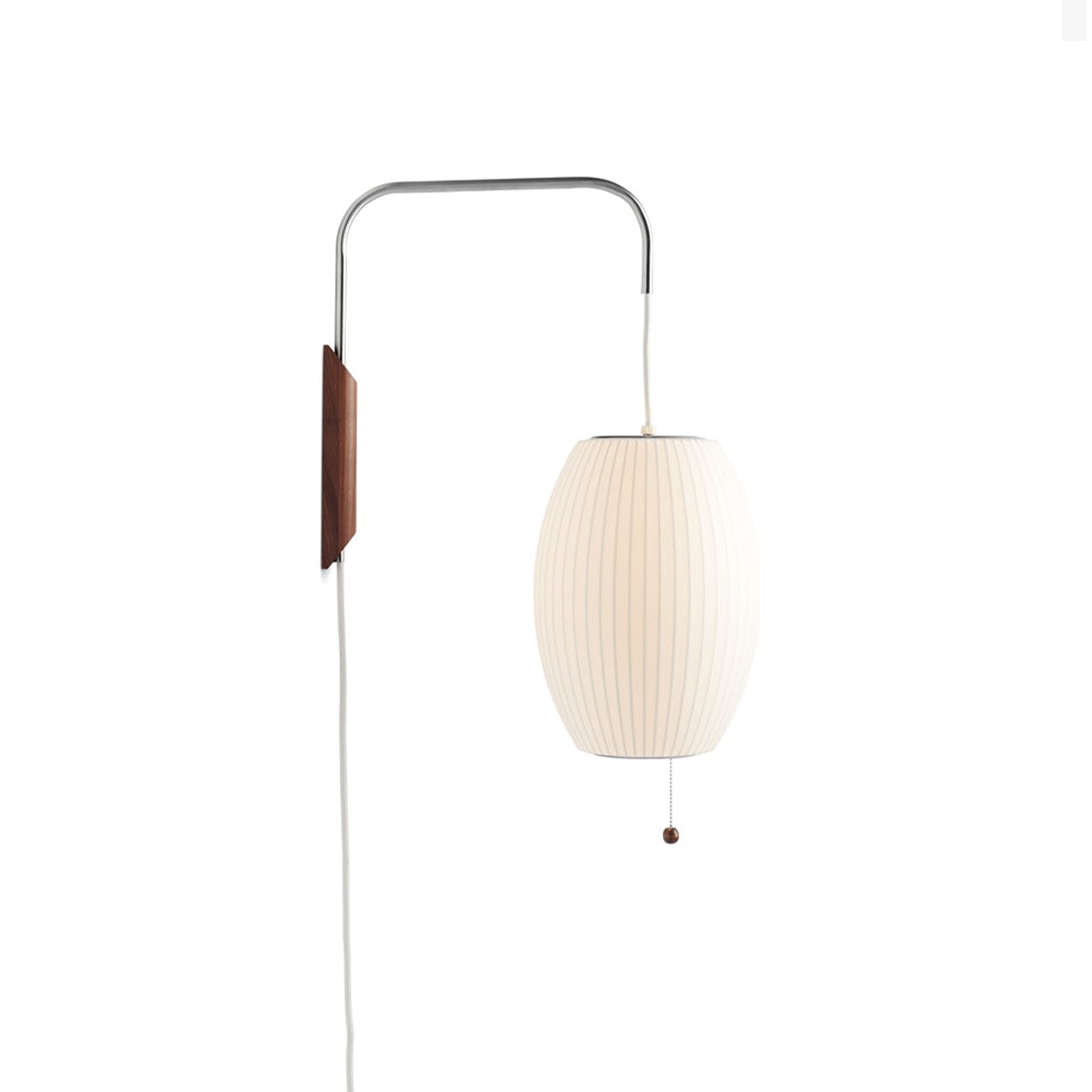 Mid Century Wall Light | Bubble Translucent Pleated Capsule Sconce