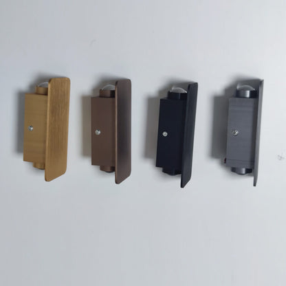 Minimalist LED Wall Sconce | Flat Metal Rectangle