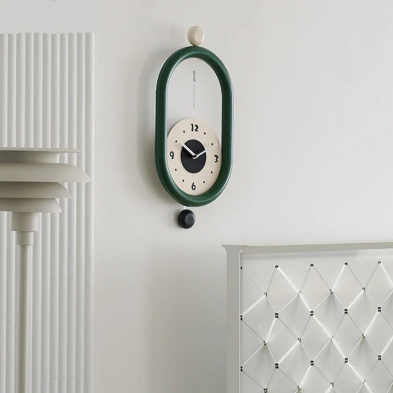 Oval Pendulum Wall Clock