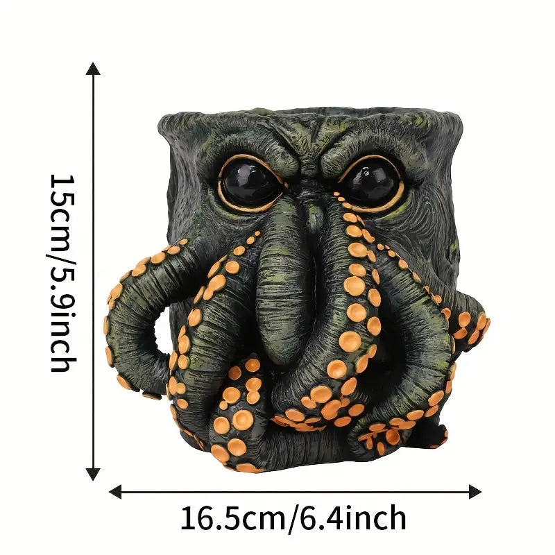 Octopus Sculpture Planter Pot