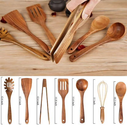 Teak Kitchen Utensils | Wooden Cooking Tools