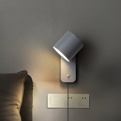 Plug-In Adjustable Cylinder Wall Light