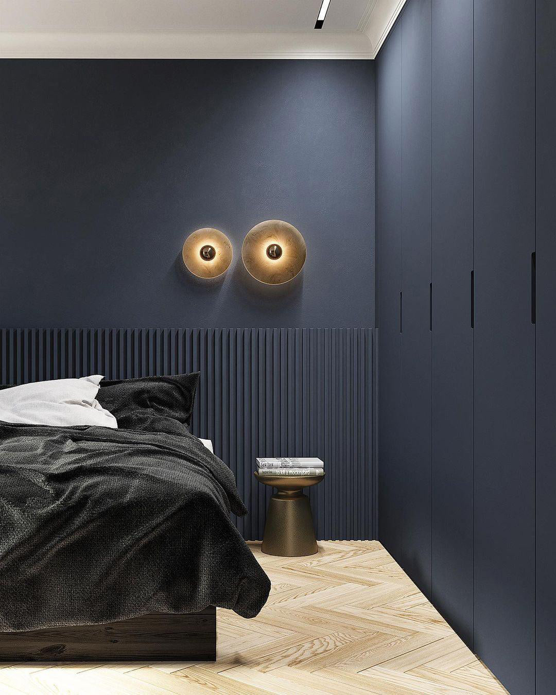 Geometric Wall Light | Translucent Alabaster Stone Disc Sconce Fixture
