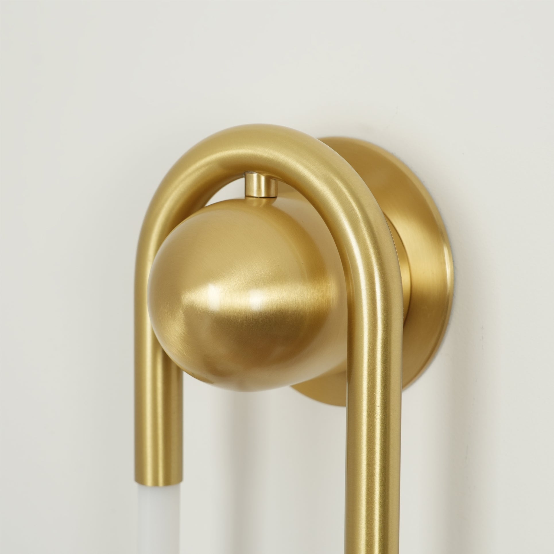 Minimalist Wall Light | Elongated Oval Loop Geometric Tube Sconce
