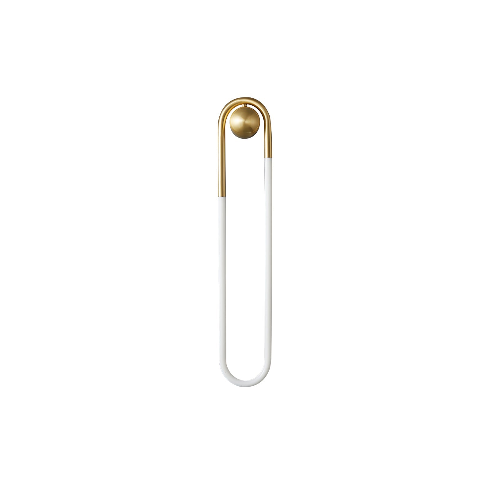 Minimalist Wall Light | Elongated Oval Loop Geometric Tube Sconce