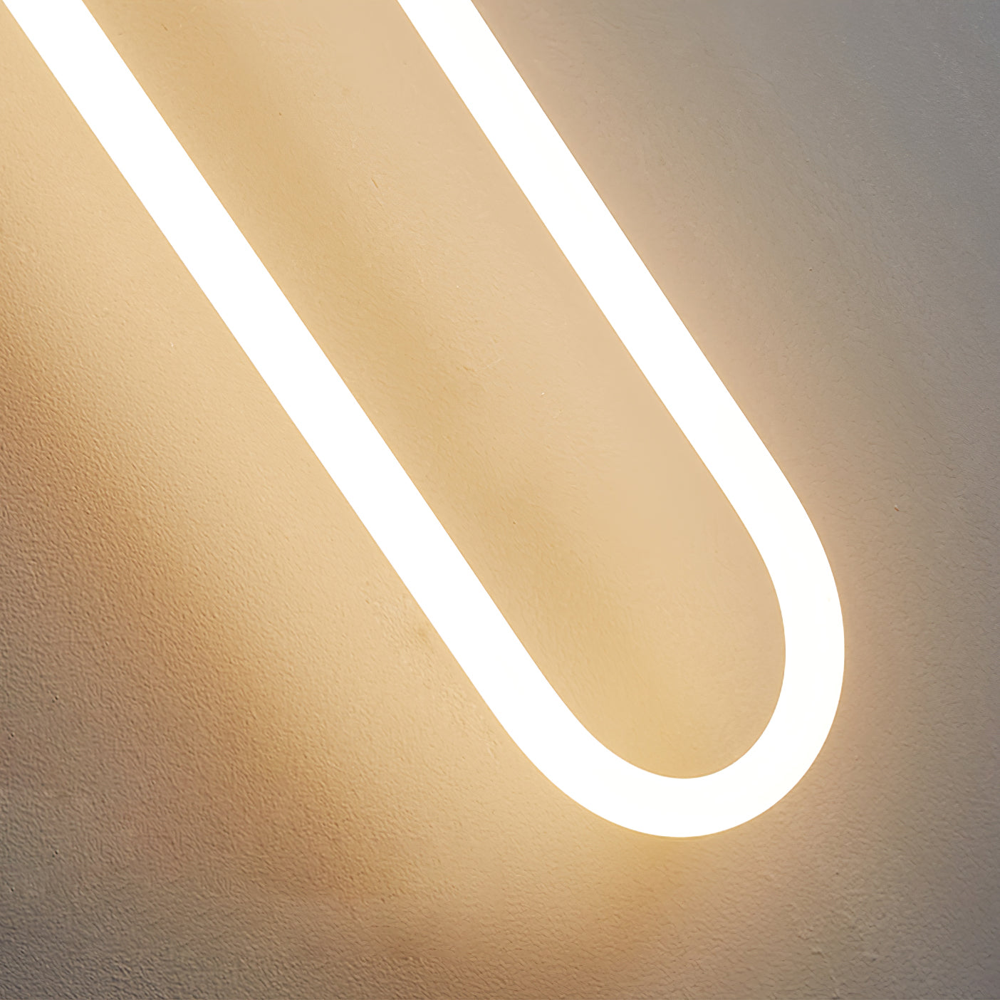 Minimalist Wall Light | Elongated Oval Loop Geometric Tube Sconce