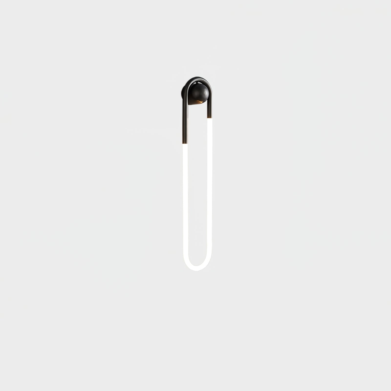 Minimalist Wall Light | Elongated Oval Loop Geometric Tube Sconce