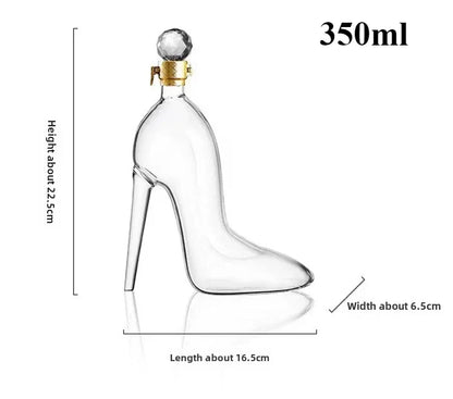 High Heel Wine Decanter | Fancy Glass Novelty Shoe Shape